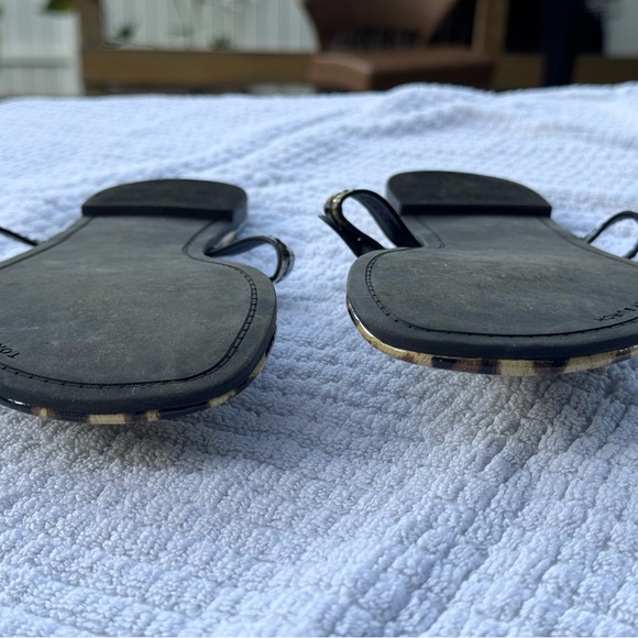 Tory Burch Leopard Patent Miller Sandals-Size 10 - Picture 3 of 4